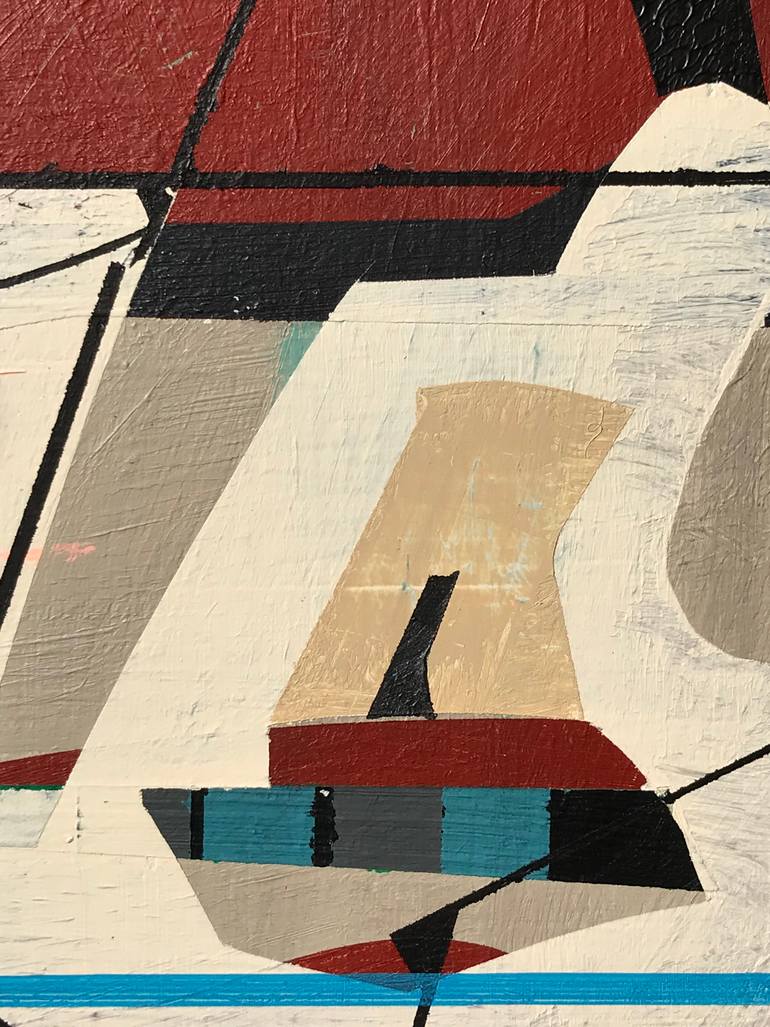 Original Abstract Architecture Painting by Jim Harris