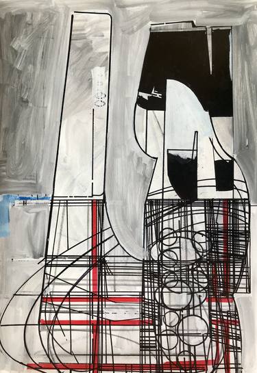 Original Abstract Architecture Drawings by Jim Harris