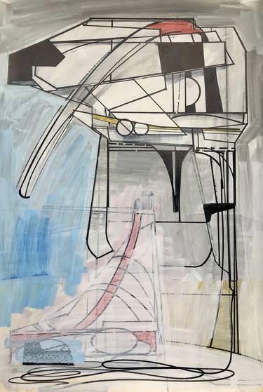 Print of Abstract Architecture Drawings by Jim Harris