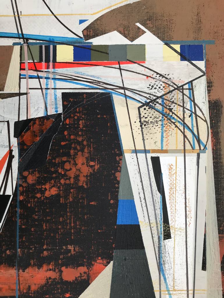 Original Abstract Technology Painting by Jim Harris