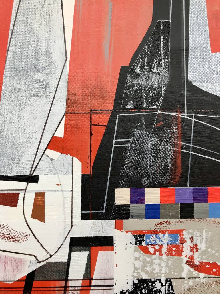 Original Abstract Architecture Painting by Jim Harris