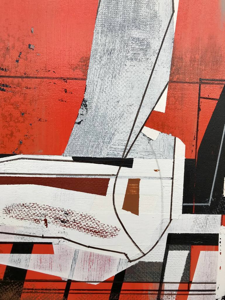 Original Abstract Architecture Painting by Jim Harris