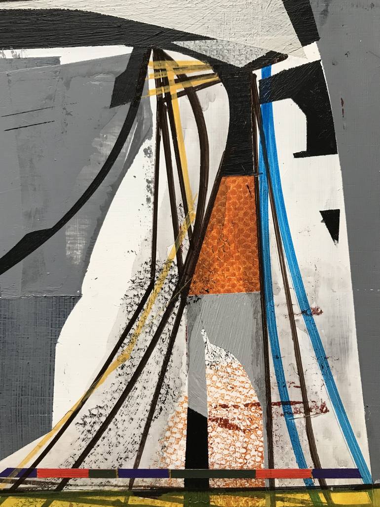 Original Abstract Architecture Painting by Jim Harris