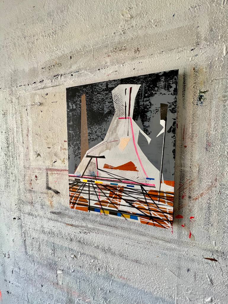 Original Abstract Architecture Painting by Jim Harris