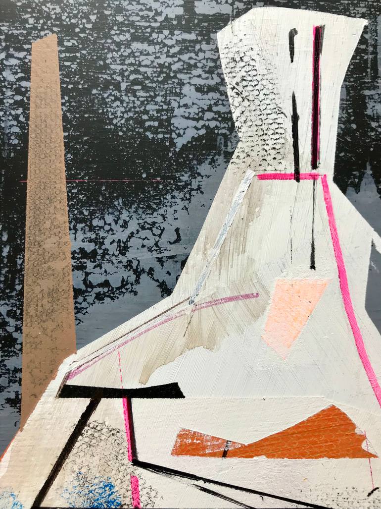 Original Abstract Architecture Painting by Jim Harris