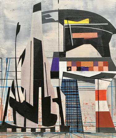 Print of Abstract Architecture Paintings by Jim Harris