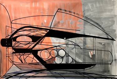 Original Abstract Architecture Drawings by Jim Harris