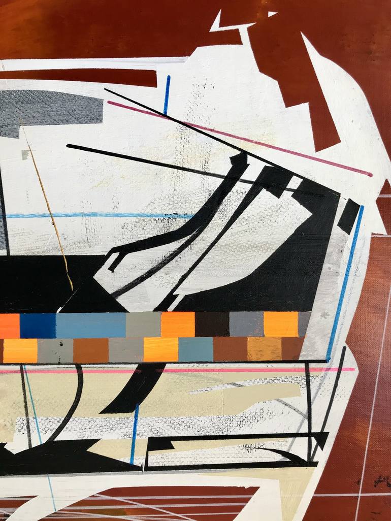 Original Abstract Outer Space Painting by Jim Harris