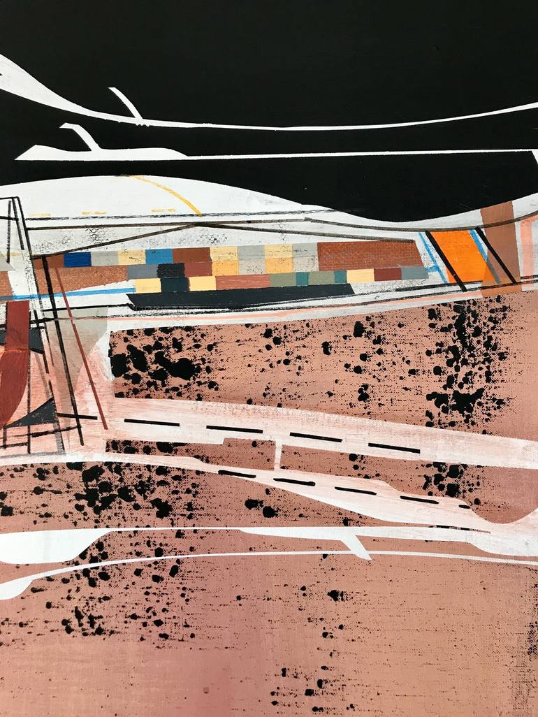 Original Abstract Science/Technology Painting by Jim Harris