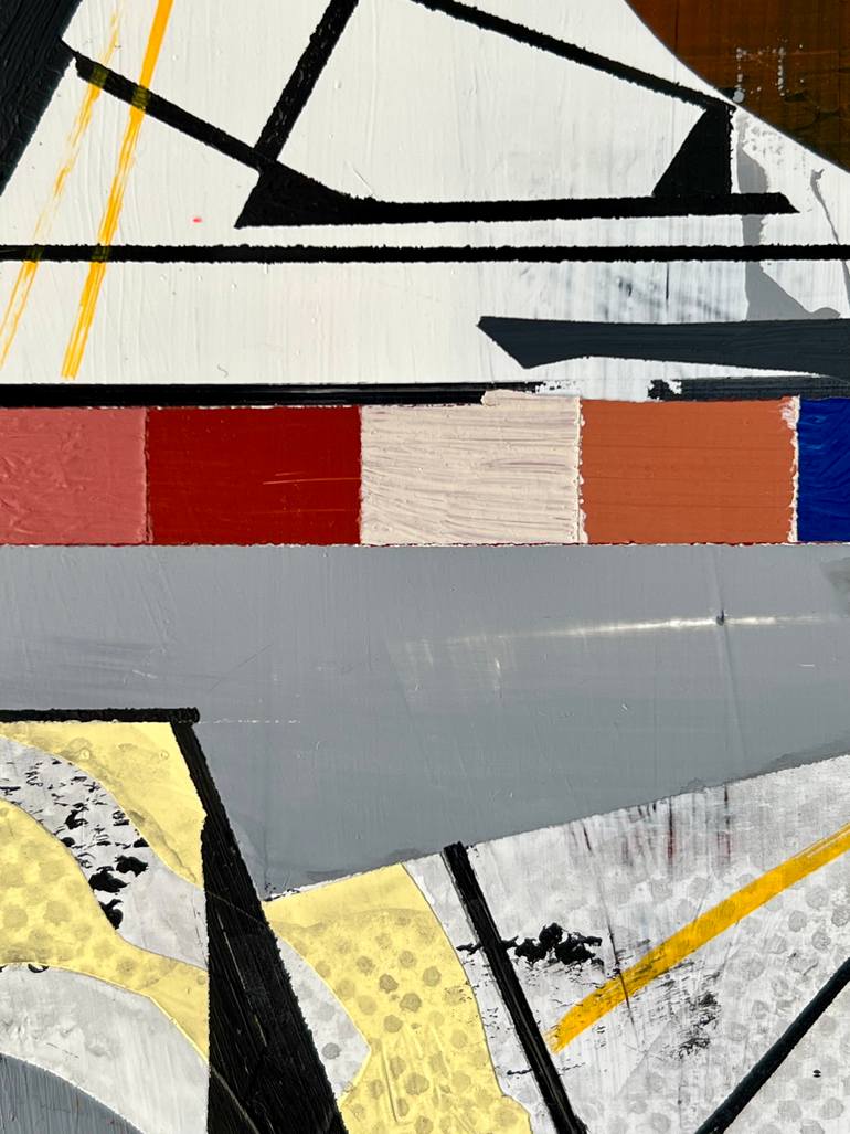 Original Abstract Architecture Painting by Jim Harris