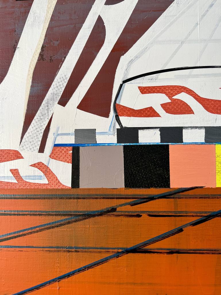 Original Abstract Architecture Painting by Jim Harris