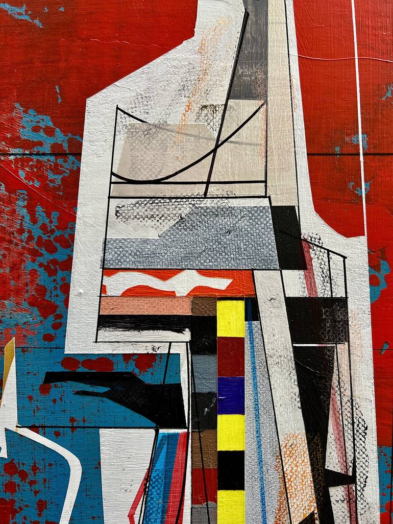 Original Abstract Architecture Painting by Jim Harris