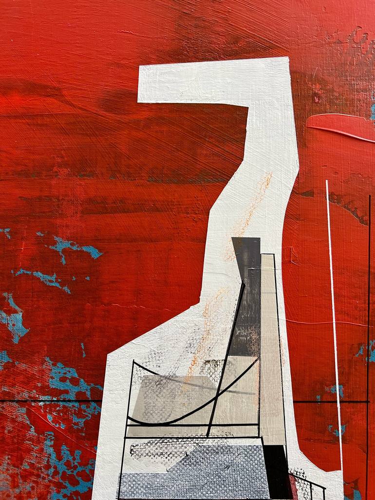 Original Abstract Architecture Painting by Jim Harris