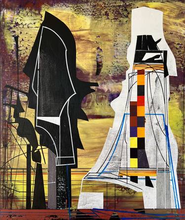 Print of Abstract Architecture Paintings by Jim Harris