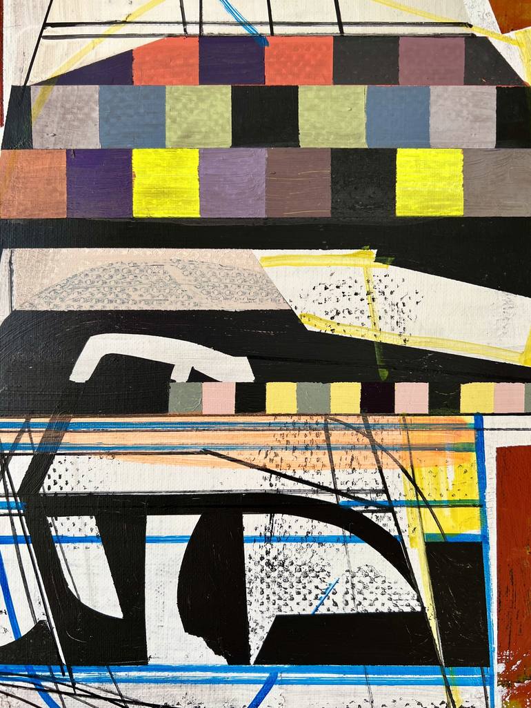 Original Abstract Architecture Painting by Jim Harris