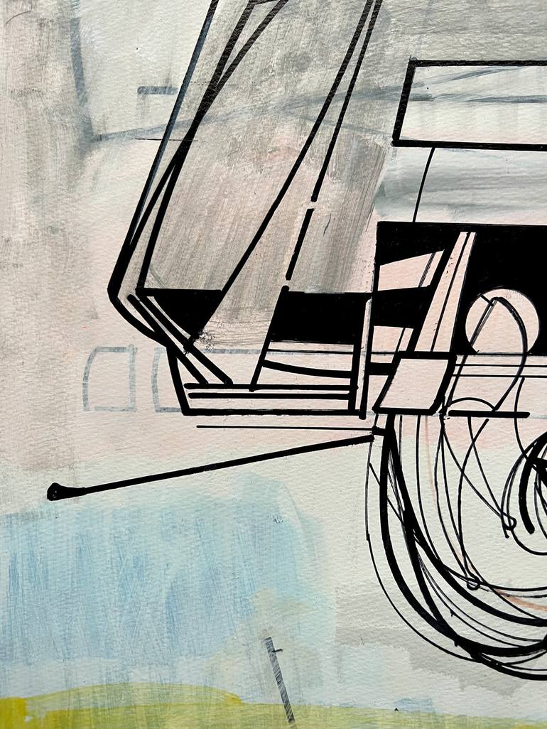 Original Abstract Technology Drawing by Jim Harris