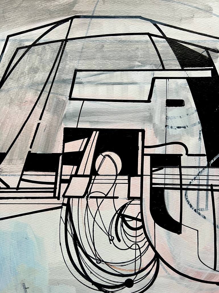 Original Abstract Technology Drawing by Jim Harris