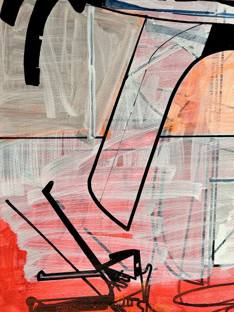 Original Abstract Technology Drawing by Jim Harris