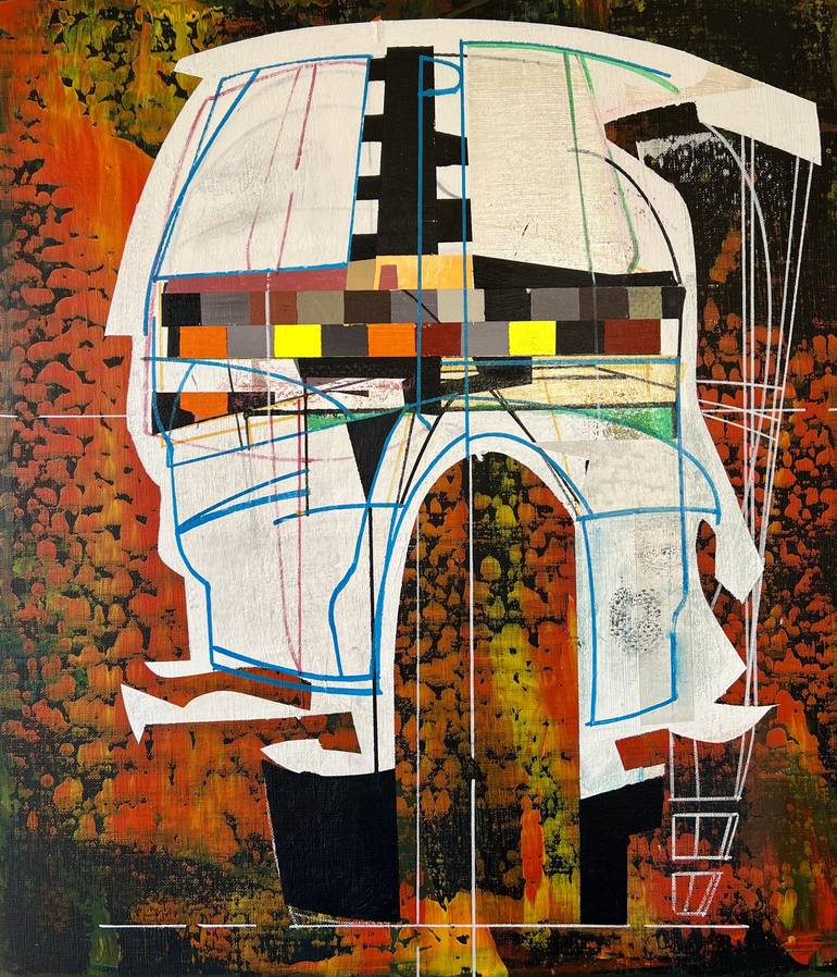 Original Abstract Technology Paintings by Jim Harris