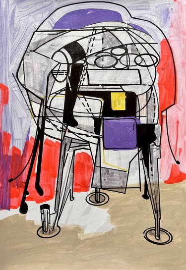 Original Abstract Science/Technology Drawings by Jim Harris