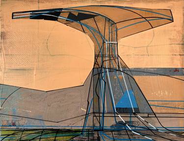 Saatchi Art Artist Jim Harris; Painting, “Radar Installation - Gamont Labyrinthus, Titan.” #art