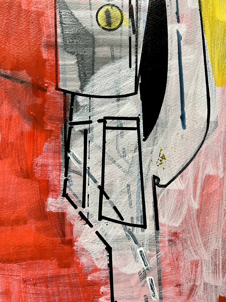 Original Outer Space Drawing by Jim Harris