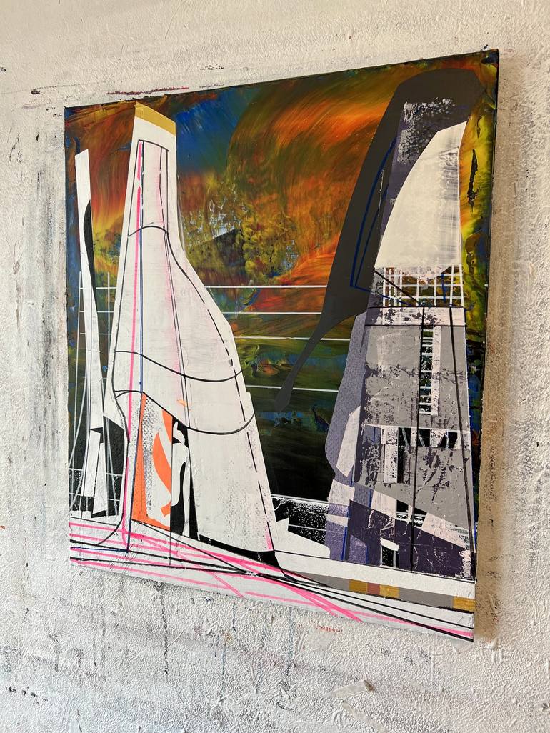 Original Architecture Painting by Jim Harris