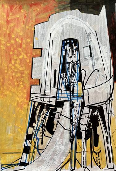Print of Science/Technology Drawings by Jim Harris