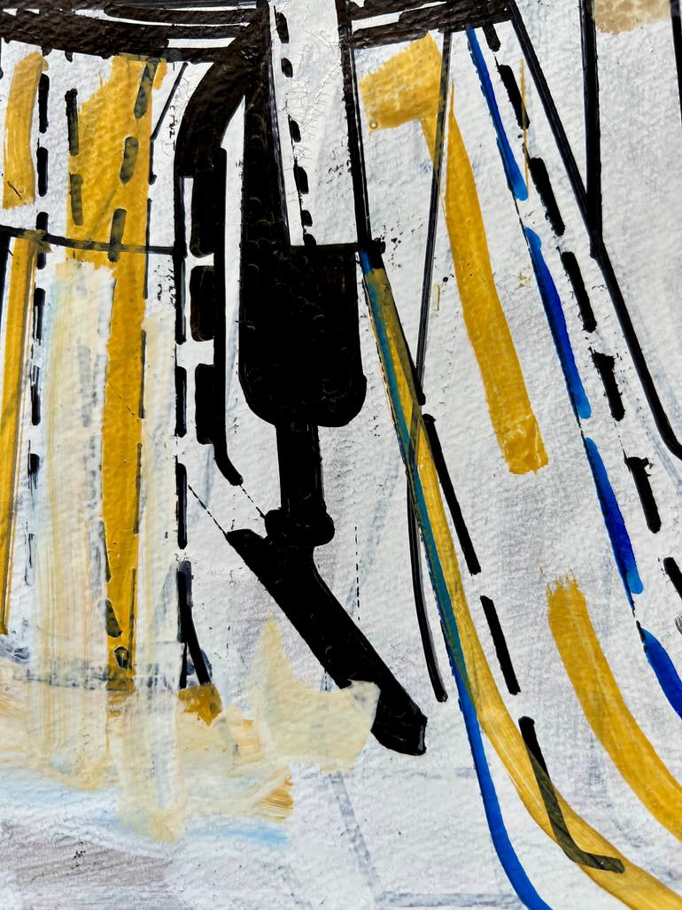 Original Abstract Expressionism Science/Technology Drawing by Jim Harris