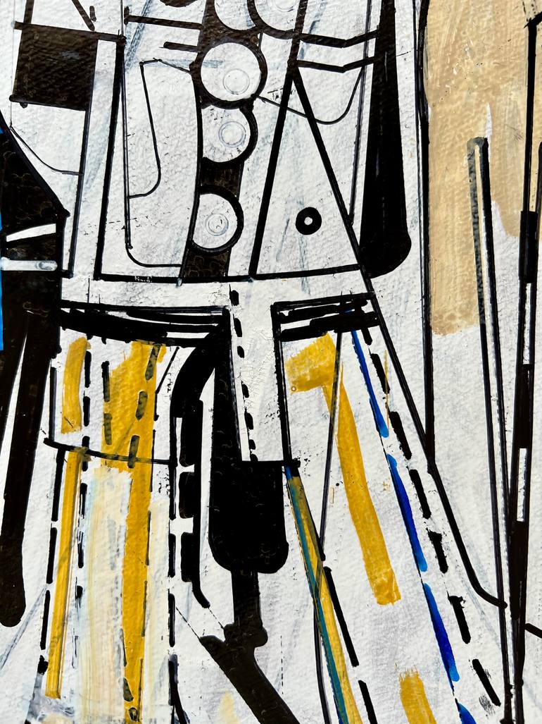 Original Abstract Expressionism Science/Technology Drawing by Jim Harris