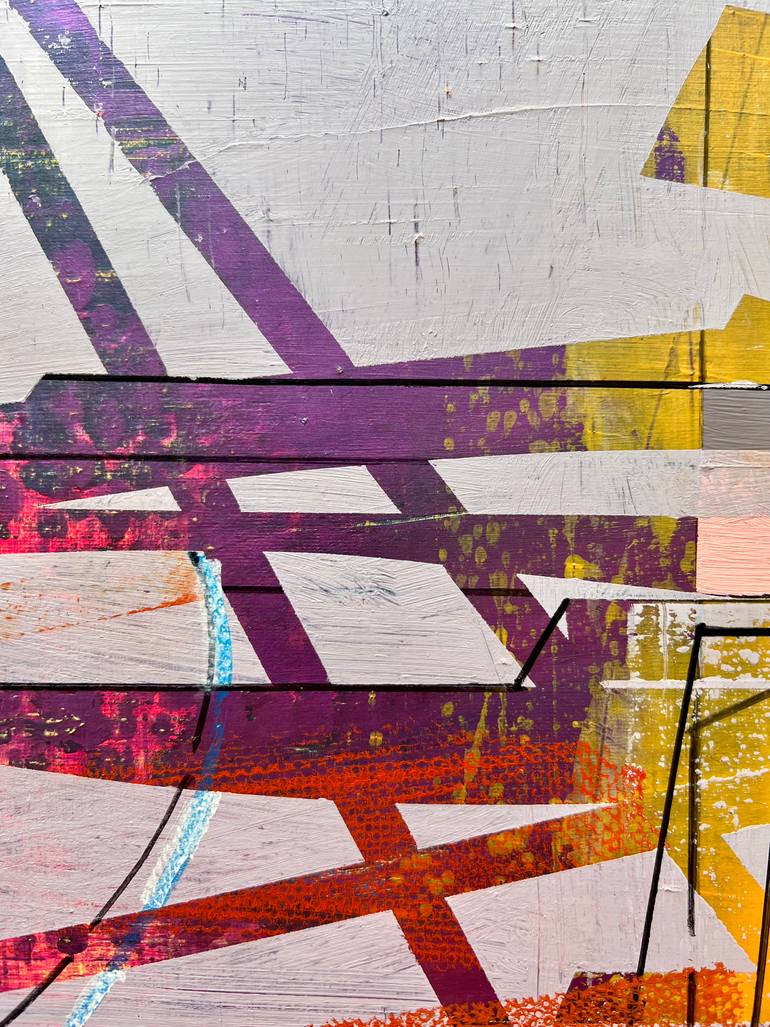 Original Abstract Architecture Painting by Jim Harris