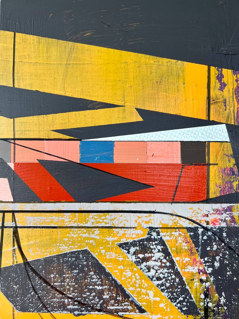 Original Abstract Architecture Painting by Jim Harris