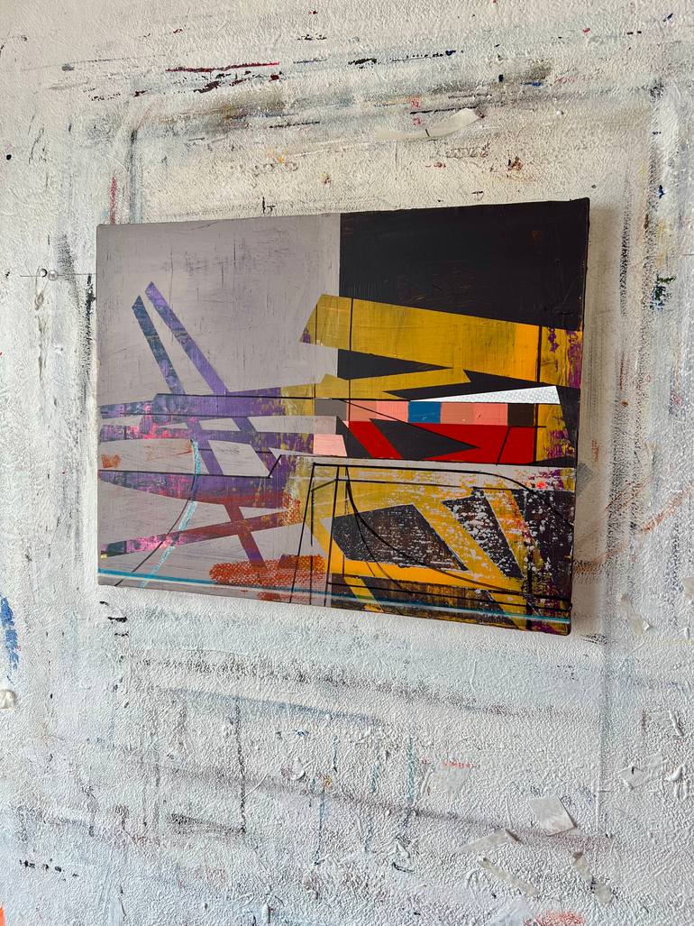 Original Abstract Architecture Painting by Jim Harris