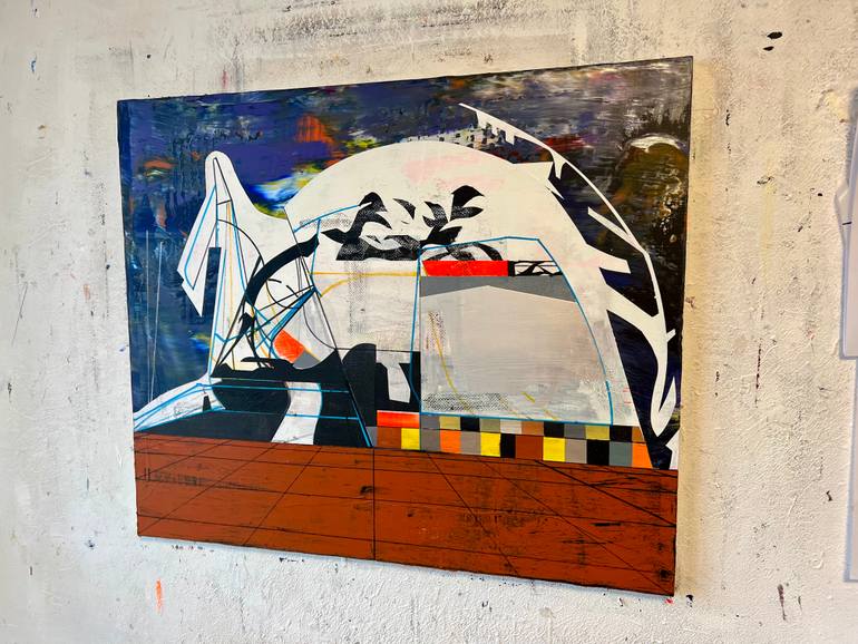 Original Architecture Painting by Jim Harris