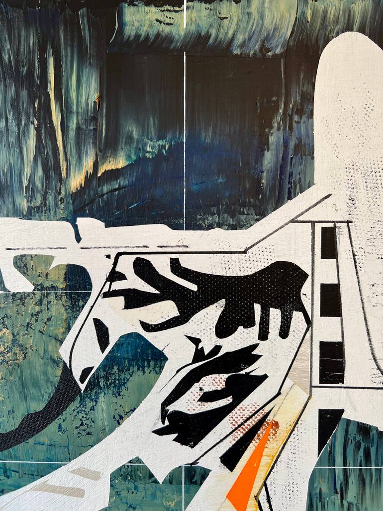 Original Abstract Architecture Painting by Jim Harris