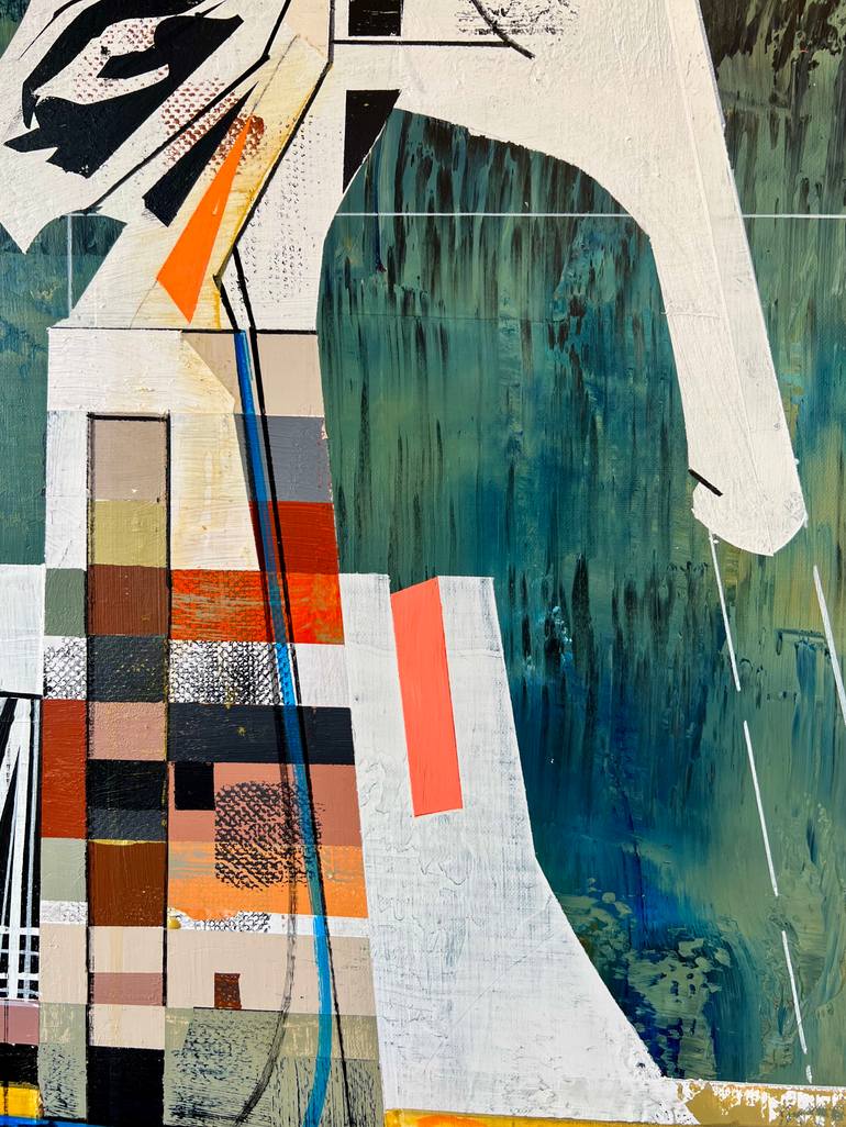 Original Abstract Architecture Painting by Jim Harris