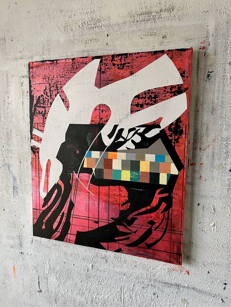 Original Abstract Expressionism Architecture Painting by Jim Harris