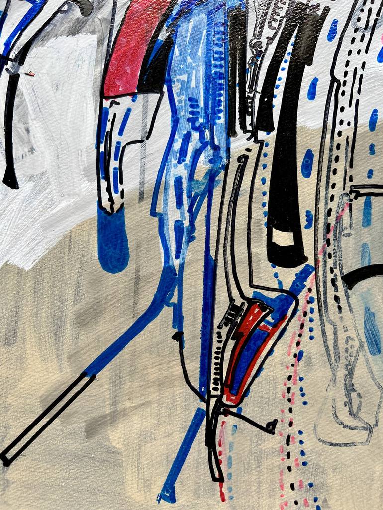 Original Abstract Technology Drawing by Jim Harris