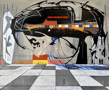 Original Abstract Expressionism Architecture Paintings by Jim Harris