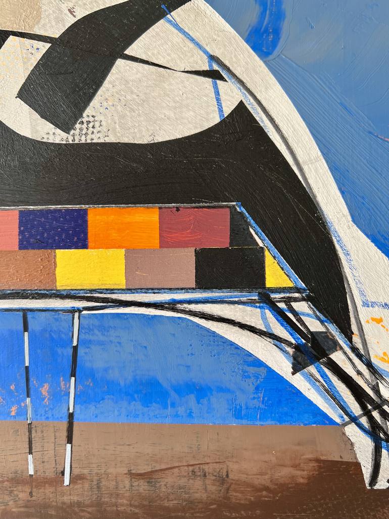 Original Abstract Architecture Painting by Jim Harris