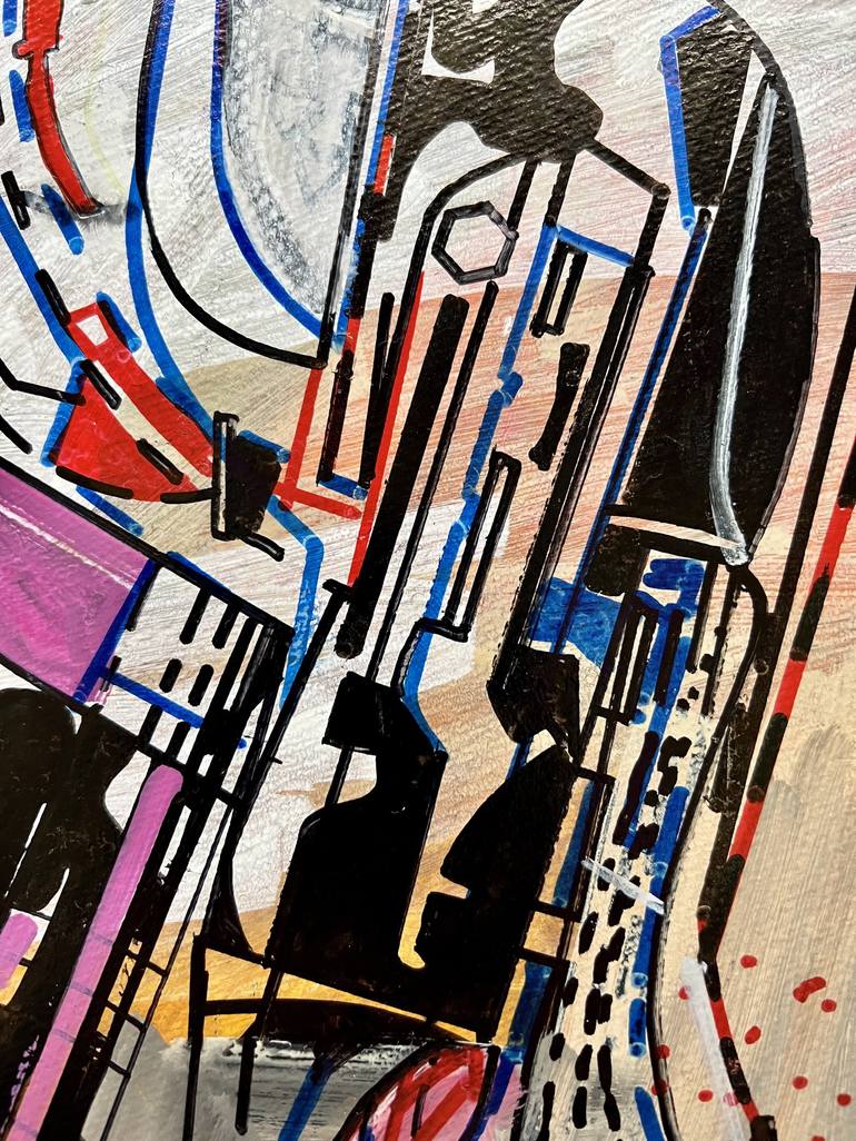 Original Abstract Science/Technology Drawing by Jim Harris
