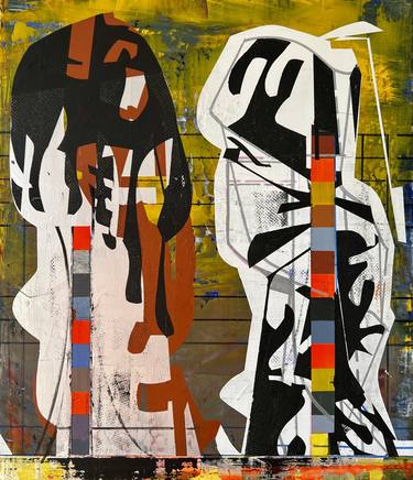 Original Abstract Architecture Paintings by Jim Harris
