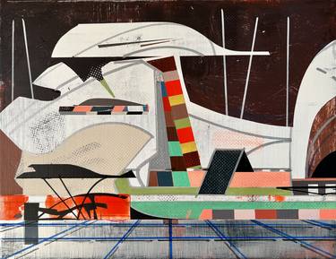 Print of Abstract Architecture Paintings by Jim Harris