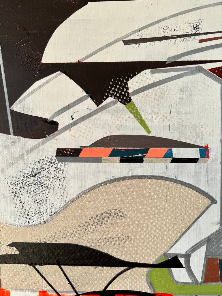 Original Abstract Architecture Painting by Jim Harris