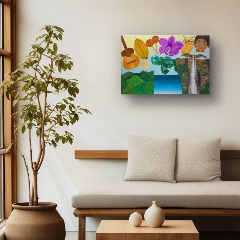 Original Contemporary Landscape Mixed Media by Mireya Moreno