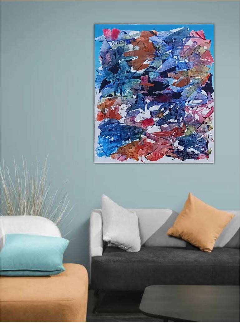 Original Abstract Expressionism Abstract Painting by Giovanna Mancuso