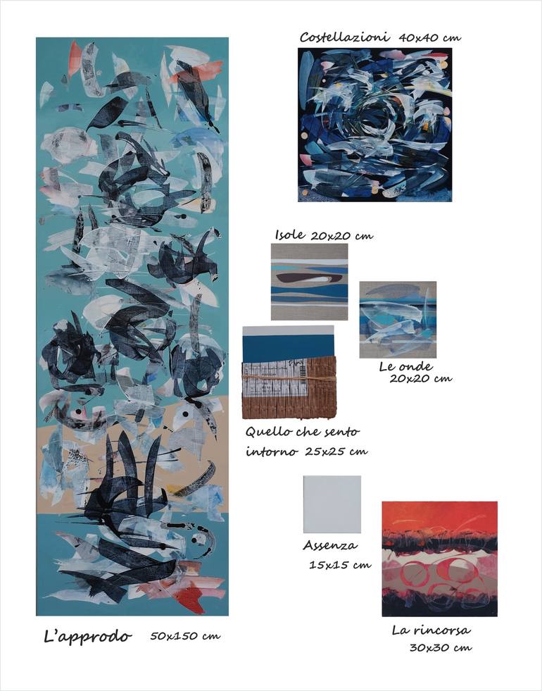 Original Conceptual Abstract Painting by Giovanna Mancuso