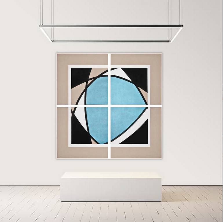 Original Art Deco Abstract Painting by Giovanna Mancuso