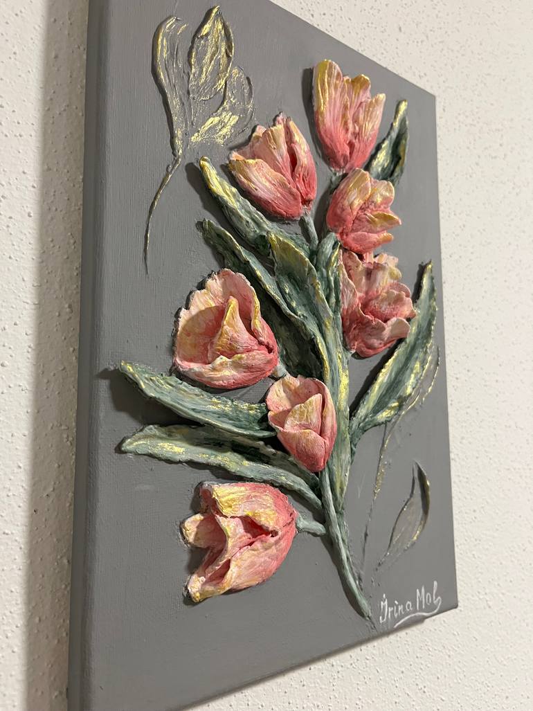 Original Art Nouveau Botanic Mixed Media by Irina Moldovanova