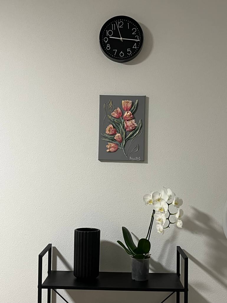Original Art Nouveau Botanic Mixed Media by Irina Moldovanova